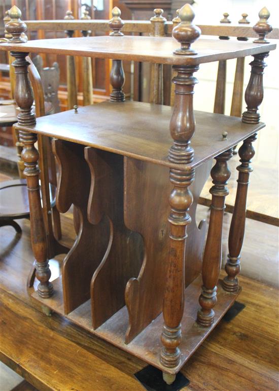 Mahogany magazine rack/occasional table